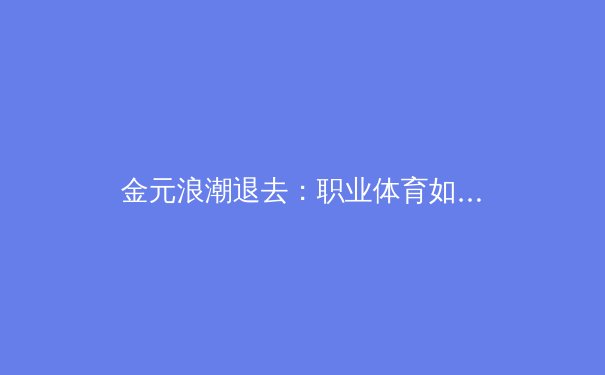 金元浪潮退去：职业体育如何寻找可持续发展新范式 - 2